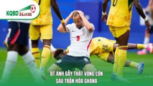 ĐT Anh gây thất vọng lớn sau trận hòa Ghana
